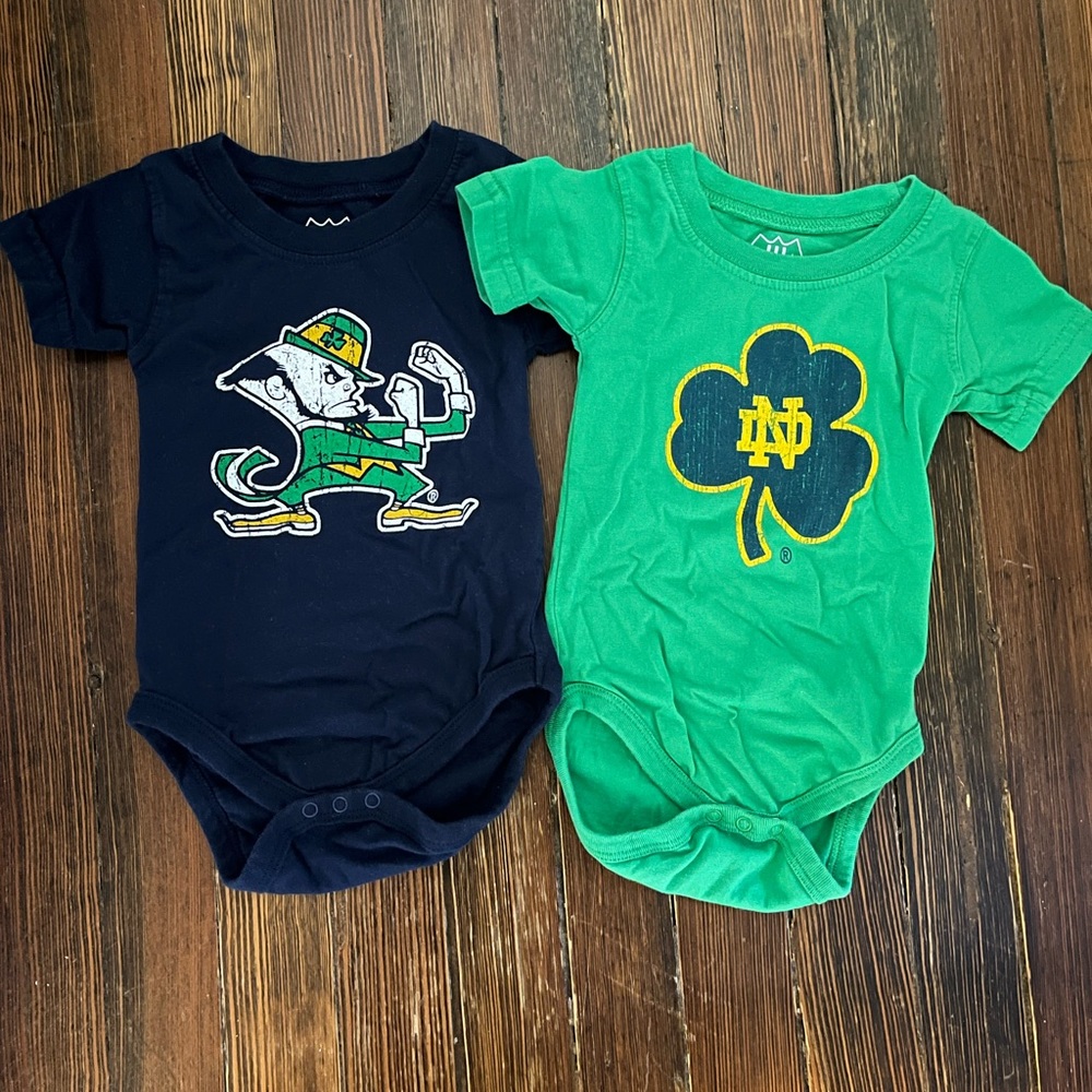 Notre Dame Fighting Irish Onesies - 6M